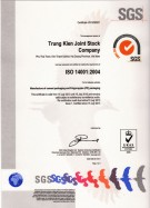 ISO 14001:2004 Certification
